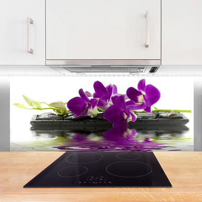 Kitchen Splashback Flowers floral pink