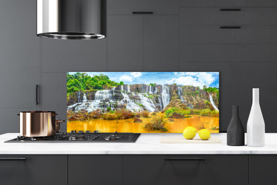 Kitchen Splashback Waterfall nature grey white