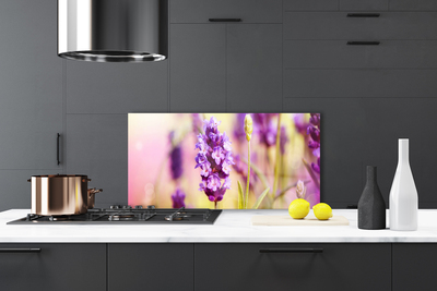 Kitchen Splashback Flowers floral pink