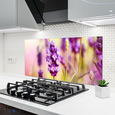 Kitchen Splashback Flowers floral pink