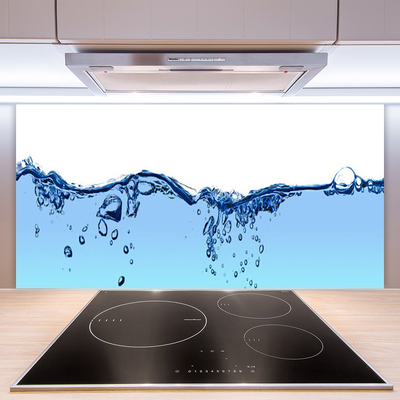 Kitchen Splashback Water art blue