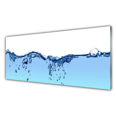 Kitchen Splashback Water art blue