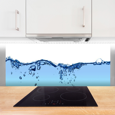 Kitchen Splashback Water art blue