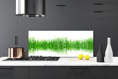 Kitchen Splashback Grass nature green