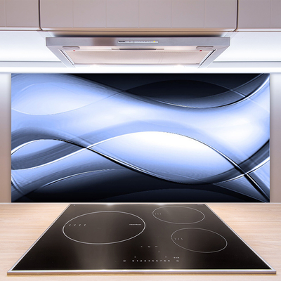 Kitchen Splashback Abstract art purple black