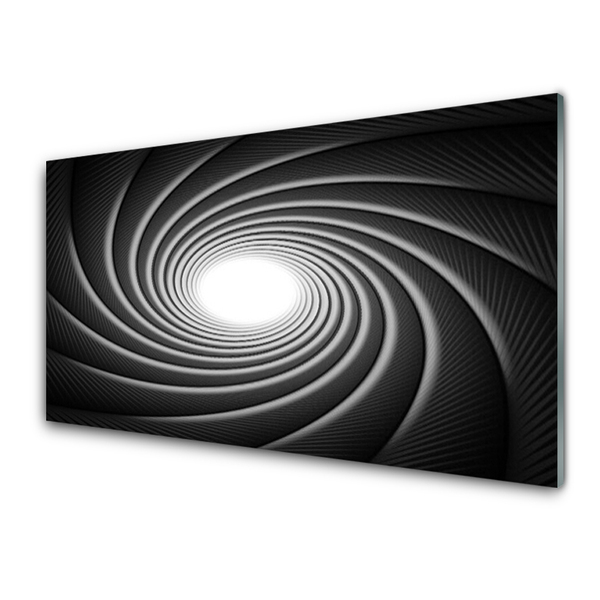 Kitchen Splashback Abstract art grey white black