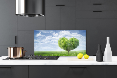 Kitchen Splashback Tree nature green