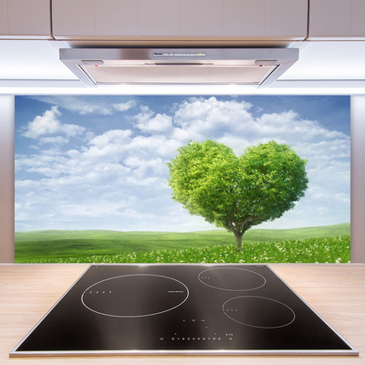 Kitchen Splashback Tree nature green