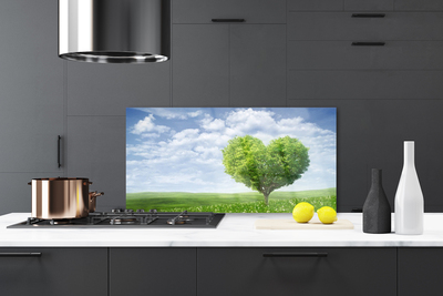 Kitchen Splashback Tree nature green