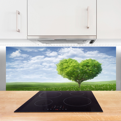 Kitchen Splashback Tree nature green