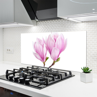 Kitchen Splashback Flower floral pink