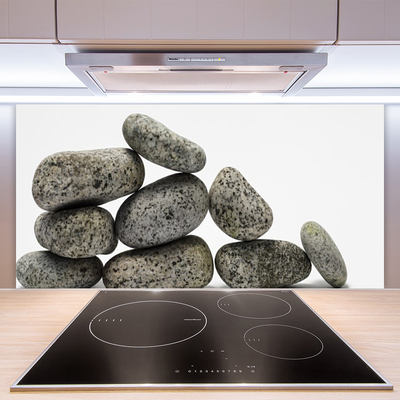 Kitchen Splashback Stones art grey