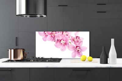 Kitchen Splashback Flowers floral pink