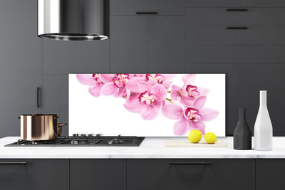 Kitchen Splashback Flowers floral pink