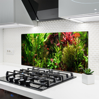 Kitchen Splashback Plants nature green orange