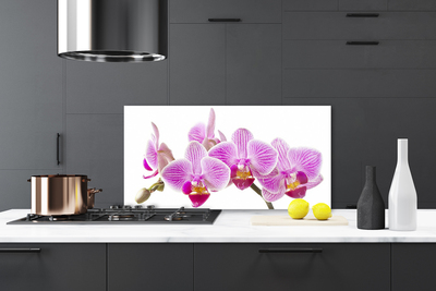 Kitchen Splashback Flowers floral pink