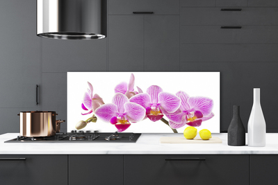 Kitchen Splashback Flowers floral pink