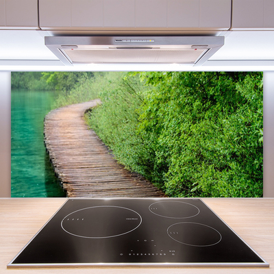 Kitchen Splashback Bridge architecture brown