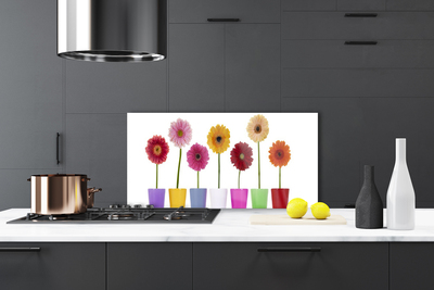 Kitchen Splashback Flowers floral multi