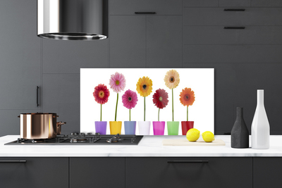 Kitchen Splashback Flowers floral multi