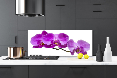 Kitchen Splashback Flowers floral pink