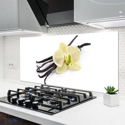 Kitchen Splashback Flower floral green