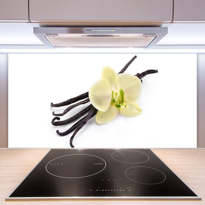 Kitchen Splashback Flower floral green