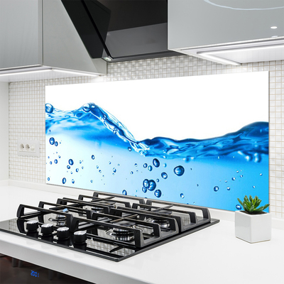 Kitchen Splashback Water art blue