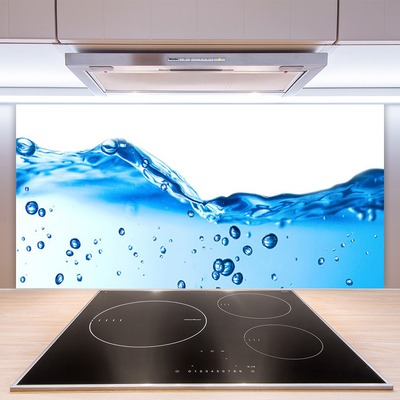 Kitchen Splashback Water art blue