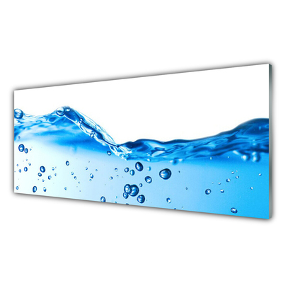 Kitchen Splashback Water art blue