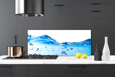 Kitchen Splashback Water art blue