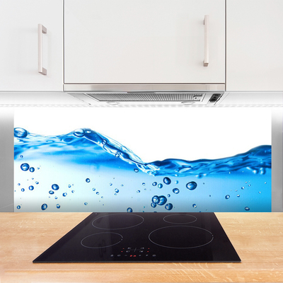 Kitchen Splashback Water art blue