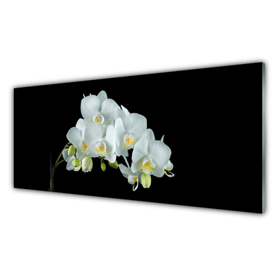 Kitchen Splashback Flowers floral white