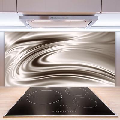 Kitchen Splashback Abstract art grey brown