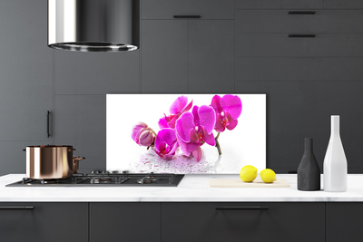 Kitchen Splashback Flowers floral pink