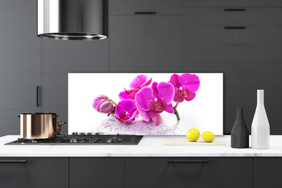 Kitchen Splashback Flowers floral pink