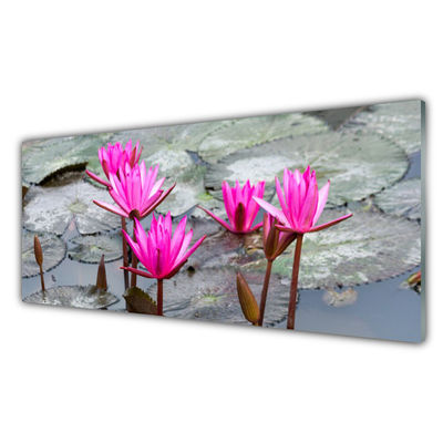 Kitchen Splashback Flowers floral red