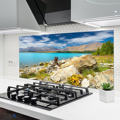 Kitchen Splashback Sea landscape blue