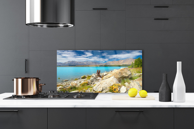 Kitchen Splashback Sea landscape blue