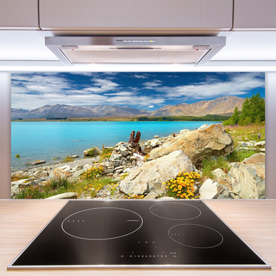 Kitchen Splashback Sea landscape blue