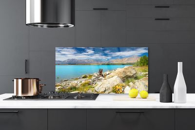 Kitchen Splashback Sea landscape blue