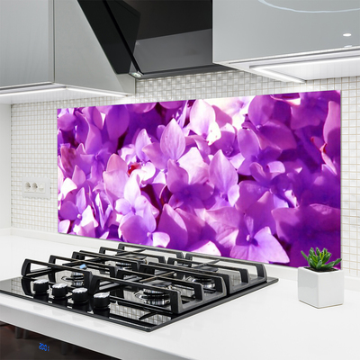 Kitchen Splashback Flowers floral pink