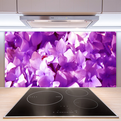 Kitchen Splashback Flowers floral pink