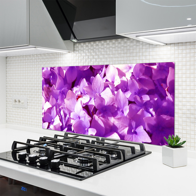 Kitchen Splashback Flowers floral pink