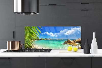 Kitchen Splashback Sea landscape blue