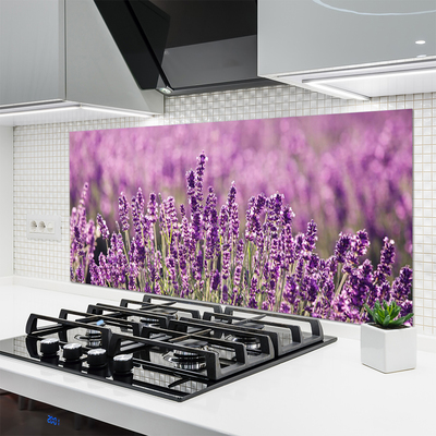 Kitchen Splashback Flowers floral pink