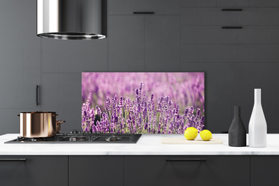 Kitchen Splashback Flowers floral pink