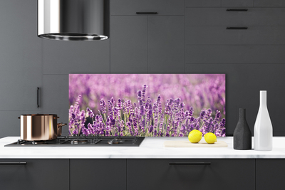 Kitchen Splashback Flowers floral pink