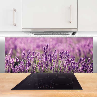 Kitchen Splashback Flowers floral pink