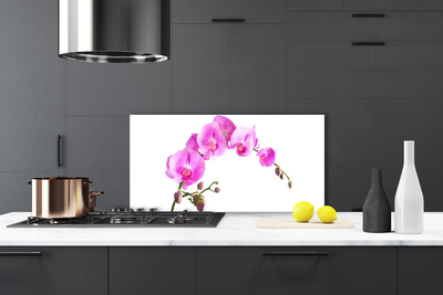 Kitchen Splashback Flowers floral pink